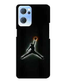 Чехол для OPPO Reno7 5G с картинкой «Jordan Gradient Logo»