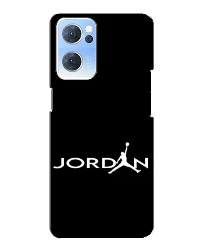 Чехол для OPPO Reno7 5G с картинкой «Jordan White Logo»