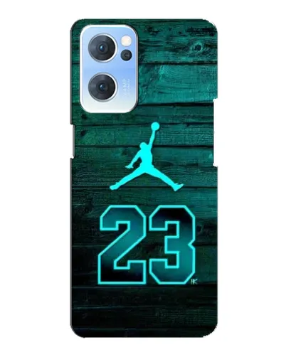 Чехол для OPPO Reno7 5G с картинкой «Jordan Cyan 23»