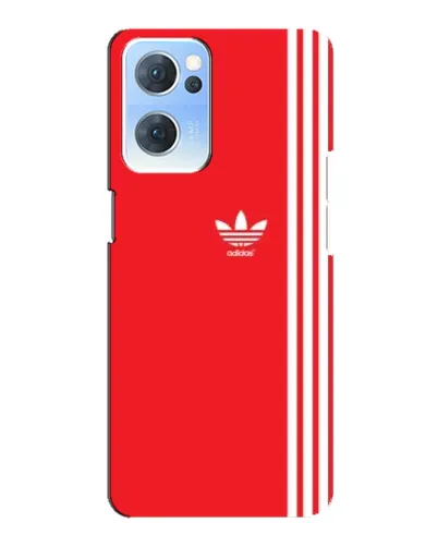 Чехол для OPPO Reno7 5G с картинкой «Красный минимализм Adidas» Чехол для OPPO Reno7 5G с картинкой «Красный минимализм Adidas»