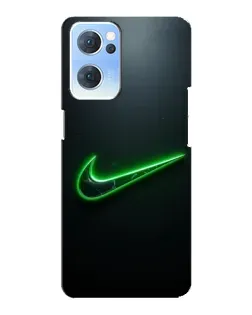Чехол для OPPO Reno7 5G с картинкой «Неоновый контур Nike» Чехол для OPPO Reno7 5G с картинкой «Неоновый контур Nike»