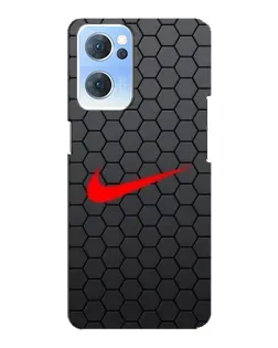 Чехол для OPPO Reno7 5G с картинкой «Nike — карбоновая сетка» Чехол для OPPO Reno7 5G с картинкой «Nike — карбоновая сетка»