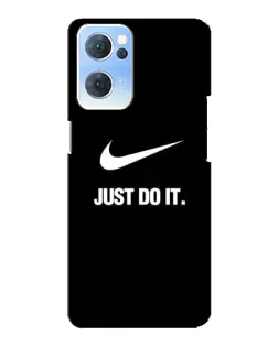 Чехол для OPPO Reno7 5G с картинкой «Классический принт Nike» Чехол для OPPO Reno7 5G с картинкой «Классический принт Nike»