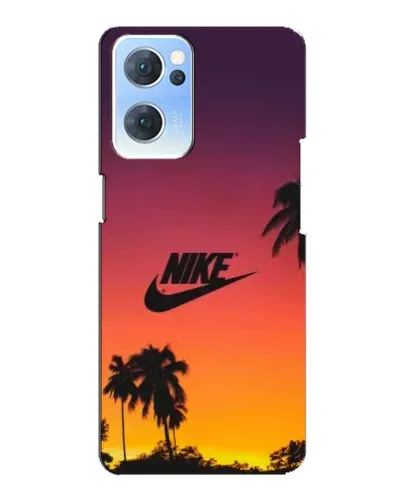Чехол для OPPO Reno7 5G с картинкой «Nike на закате солнца»