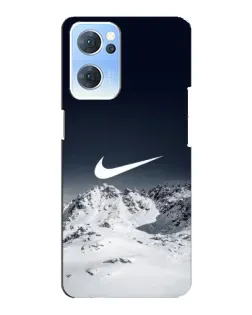 Чехол для OPPO Reno7 5G с картинкой «Nike — зимние горы» Чехол для OPPO Reno7 5G с картинкой «Nike — зимние горы»