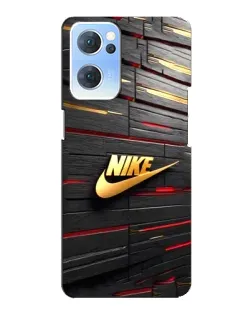 Чехол для OPPO Reno7 5G с картинкой «Золотой Nike на металле» Чехол для OPPO Reno7 5G с картинкой «Золотой Nike на металле»