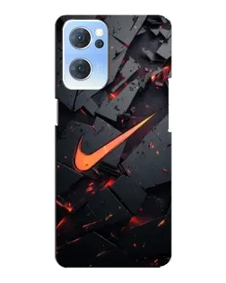 Чехол для OPPO Reno7 5G с картинкой «Nike — эффект разломов» Чехол для OPPO Reno7 5G с картинкой «Nike — эффект разломов»