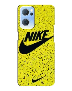 Чехол для OPPO Reno7 5G с картинкой «Желтый текстурный Nike» Чехол для OPPO Reno7 5G с картинкой «Желтый текстурный Nike»