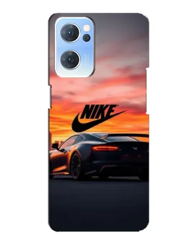 Чехол для OPPO Reno7 5G с картинкой «Nike и суперкар»