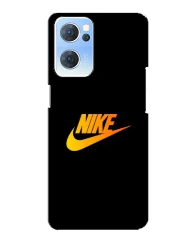 Чехол для OPPO Reno7 5G с картинкой «Золотой логотип Nike»