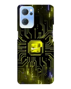 Чехол для OPPO Reno7 5G с картинкой «Nike — золотая искра» Чехол для OPPO Reno7 5G с картинкой «Nike — золотая искра»