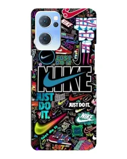 Чехол для OPPO Reno7 5G с картинкой «Яркий коллаж Nike» Чехол для OPPO Reno7 5G с картинкой «Яркий коллаж Nike»