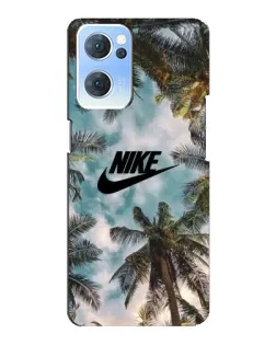 Чехол для OPPO Reno7 5G с картинкой «Тропический принт Nike» Чехол для OPPO Reno7 5G с картинкой «Тропический принт Nike»