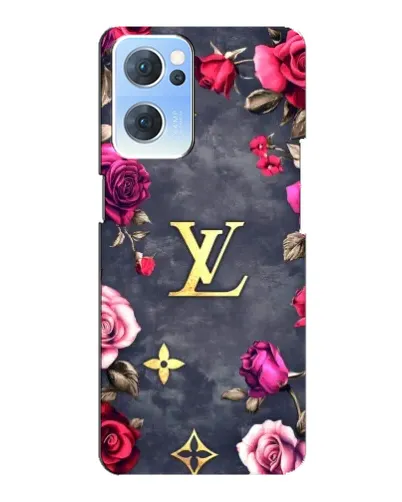 Чехол для OPPO Reno7 5G с картинкой «Цветочный Louis Vuitton»