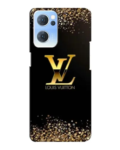 Чехол для OPPO Reno7 5G с картинкой «LV — золотые искры»