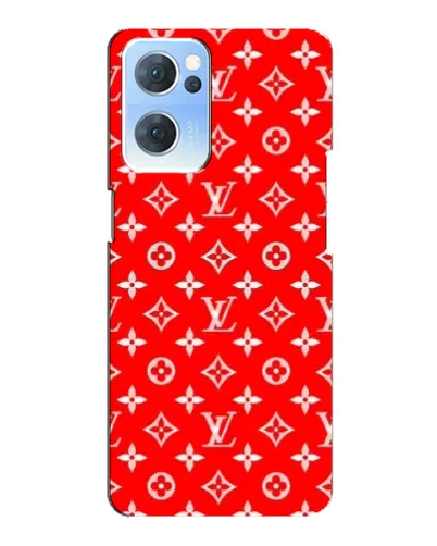 Чехол для OPPO Reno7 5G с картинкой «Яркий паттерн LV»