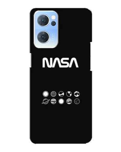 Чехол для OPPO Reno7 5G с картинкой «NASA — технический принт» Чехол для OPPO Reno7 5G с картинкой «NASA — технический принт»