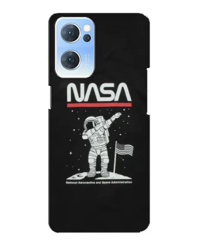 Чехол для OPPO Reno7 5G с картинкой «NASA — шагаем по Луне» Чехол для OPPO Reno7 5G с картинкой «NASA — шагаем по Луне»