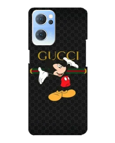 Чехол для OPPO Reno7 5G с картинкой «Микки Маус Gucci»