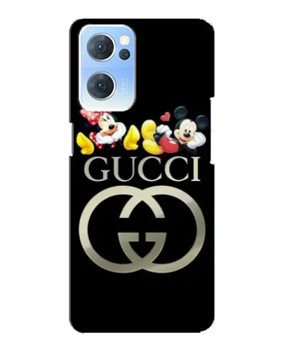 Чехол для OPPO Reno7 5G с картинкой «Gucci — герои Disney»