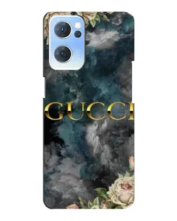 Чехол для OPPO Reno7 5G с картинкой «Абстрактные цветы Gucci»