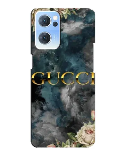 Чехол для OPPO Reno7 5G с картинкой «Абстрактные цветы Gucci»