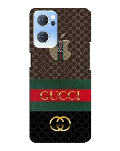 Чехол для OPPO Reno7 5G с картинкой «Gucci — брендированный десерт»