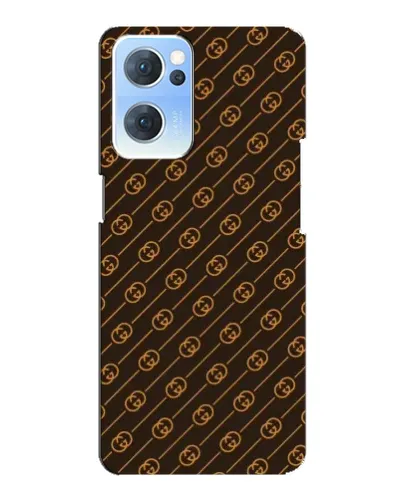 Чехол для OPPO Reno7 5G с картинкой «Gucci — золотые диагонали»