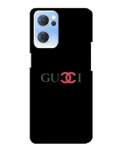 Чехол для OPPO Reno7 5G с картинкой «Gucci — красный градиент»