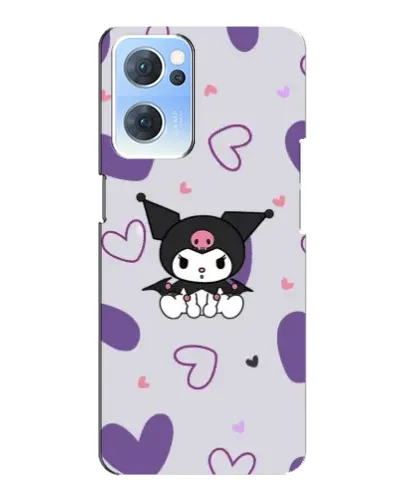 Чехол для OPPO Reno7 5G с картинкой «Kuromi и лавандовые сердца» Чехол для OPPO Reno7 5G с картинкой «Kuromi и лавандовые сердца»