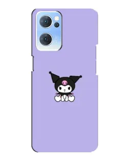 Чехол для OPPO Reno7 5G с картинкой «Kuromi — фиолетовый минимализм»