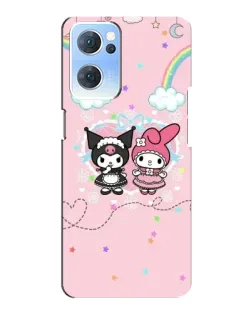 Чехол для OPPO Reno7 5G с картинкой «My Melody и Kuromi»