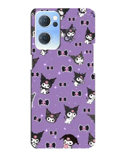 Чехол для OPPO Reno7 5G с картинкой «Kuromi — паттерн» Чехол для OPPO Reno7 5G с картинкой «Kuromi — паттерн»