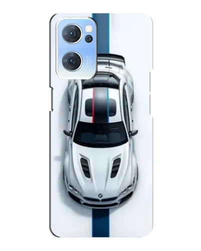 Чехол для OPPO Reno7 5G с картинкой «Вид сверху — BMW M»