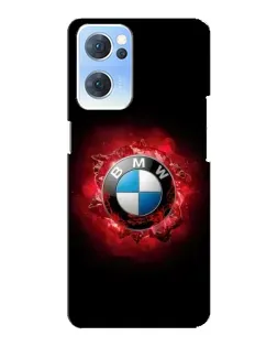 Чехол для OPPO Reno7 5G с картинкой «Логотип BMW — вспышка»