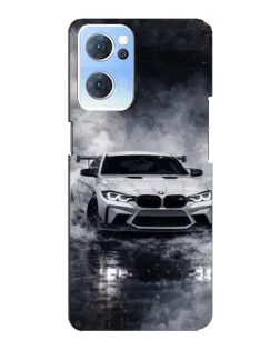 Чехол для OPPO Reno7 5G с картинкой «BMW сквозь туман»