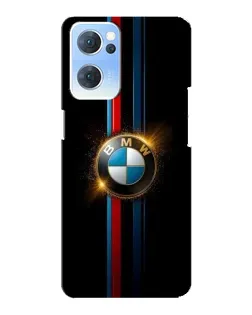 Чехол для OPPO Reno7 5G с картинкой «BMW M-Power неон»