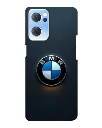 Чехол для OPPO Reno7 5G с картинкой «Логотип BMW — минимализм»