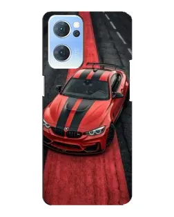 Чехол для OPPO Reno7 5G с картинкой «BMW на красной дорожке»