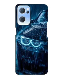 Чехол для OPPO Reno7 5G с картинкой «BMW под дождем»