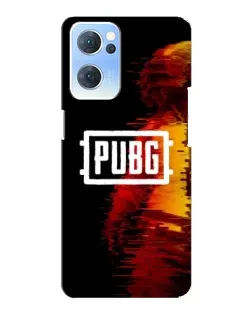 Чехол для OPPO Reno7 5G с картинкой «Яркий логотип PUBG»