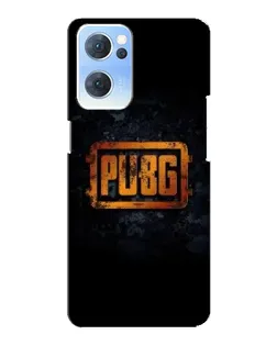 Чехол для OPPO Reno7 5G с картинкой «PUBG — золотой логотип»