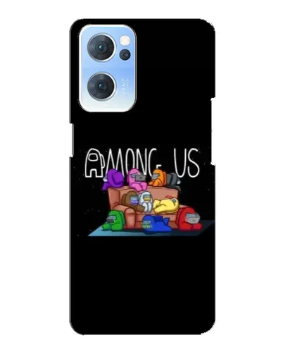 Чехол для OPPO Reno7 5G с картинкой «Логотип Among Us» Чехол для OPPO Reno7 5G с картинкой «Логотип Among Us»