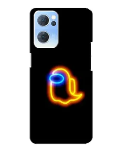 Чехол для OPPO Reno7 5G с картинкой «Among Us неоновое сияние» Чехол для OPPO Reno7 5G с картинкой «Among Us неоновое сияние»