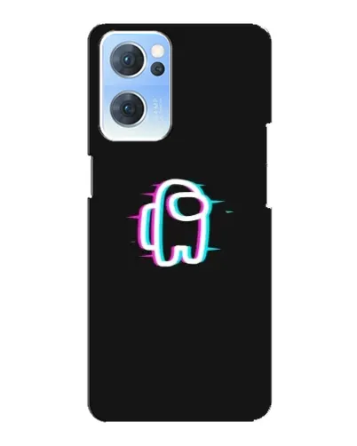 Чехол для OPPO Reno7 5G с картинкой «Among Us неон» Чехол для OPPO Reno7 5G с картинкой «Among Us неон»