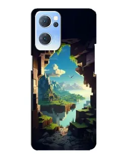 Чехол для OPPO Reno7 5G с картинкой «Вид из пещеры»