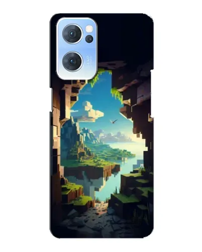 Чехол для OPPO Reno7 5G с картинкой «Вид из пещеры»