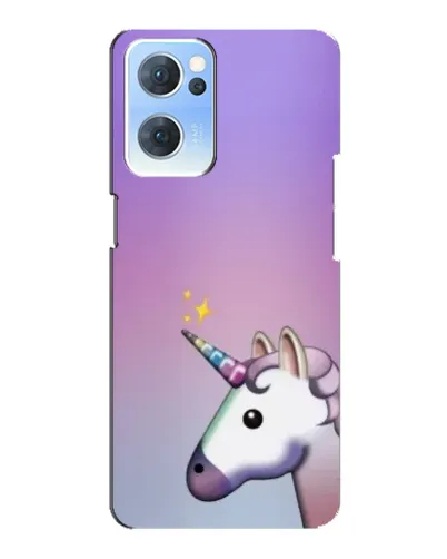 Чехол для OPPO Reno7 5G с картинкой «Единорог градиент» Чехол для OPPO Reno7 5G с картинкой «Единорог градиент»
