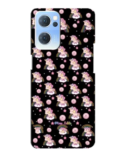 Чехол для OPPO Reno7 5G с картинкой «Magic Unicorn паттерн» Чехол для OPPO Reno7 5G с картинкой «Magic Unicorn паттерн»