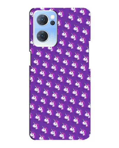Чехол для OPPO Reno7 5G с картинкой «Единороги на фиолетовом» Чехол для OPPO Reno7 5G с картинкой «Единороги на фиолетовом»
